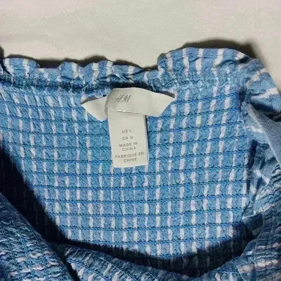 Linen/ Cotton blend wide leg, sleeveless Romper. Ladies Size  L - Picture 6 of 7